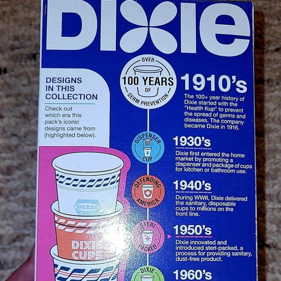 "Throwback Pack Dixie Disposable All-Purpose Paper Cups", Print, 3 oz, 200 Count - Picture 4 of 16